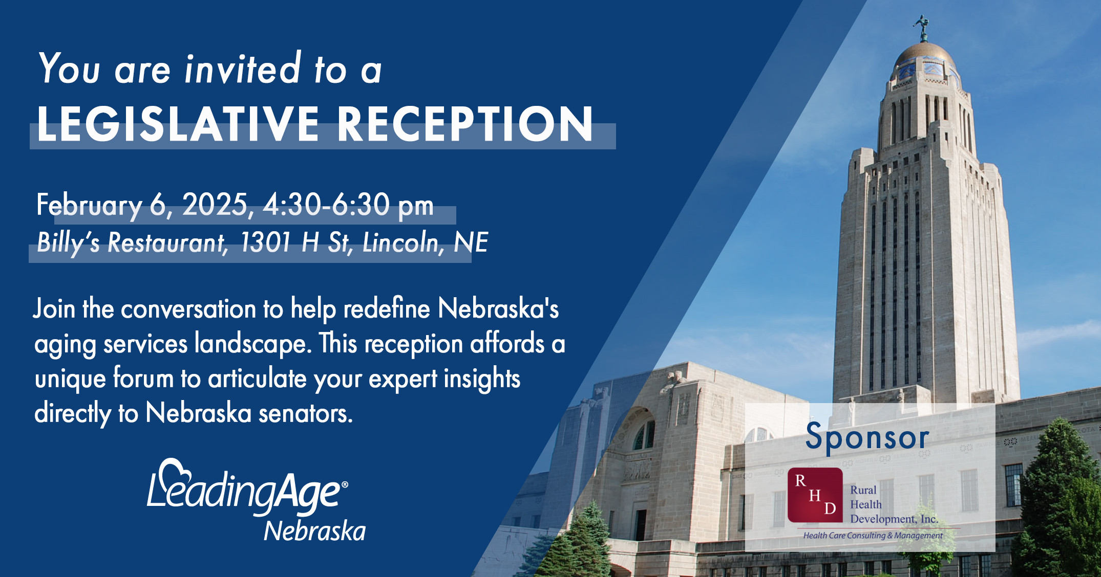 Legislative Reception invite