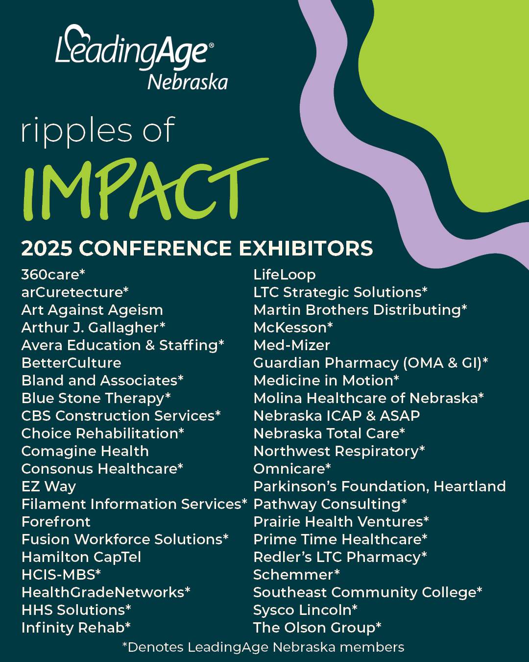 List of exhibitors